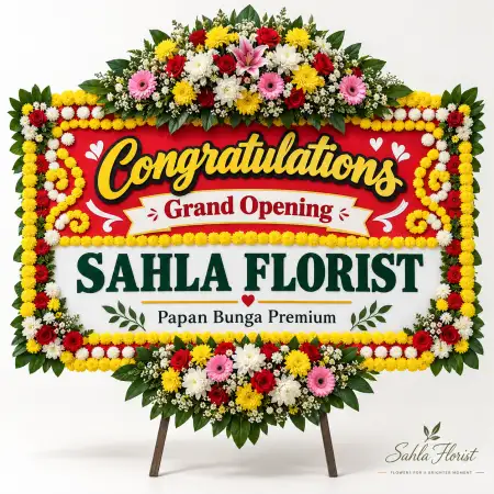 Papan Bunga Ucapan Selamat Pahoman