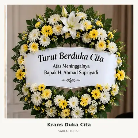 Krans Bunga Duka Pahoman